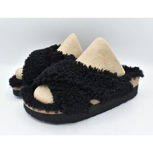 Birkenstock Women EU 41 US 10 Papillo  Daytona Black Shearling Narrow fit Sandal